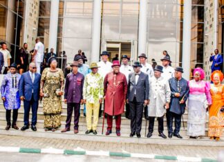 Douye Diri and new commissioners