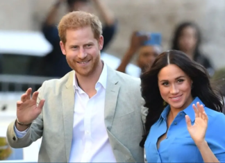 Harry and Meghan touch