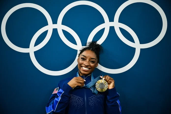 U.S. Simone Biles wins all-around gymnastics gold