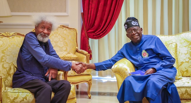 Protests: Serving of bullets where bread is pleaded is ominous retrogression, prelude to revolution, Soyinka tells Tinubu