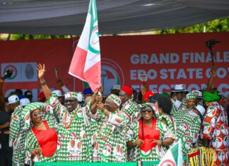 Ighodalo vows to take Edo to the next level as Atiku, 11 Govs, grace PDP final rally