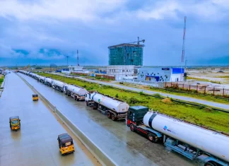 300 NNPCL trucks arrive Dangote Refinery to lift petrol