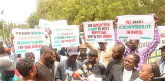 Protests-rock-Abuja. Protesters