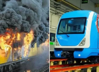 No-casualty. Lagos-Blue-Line-Train