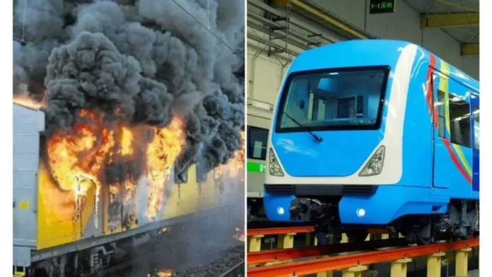 No-casualty. Lagos-Blue-Line-Train