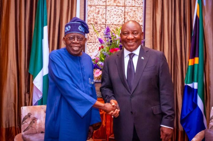 South-Africa-relaxes. Tinubu-and-Ramaphosa