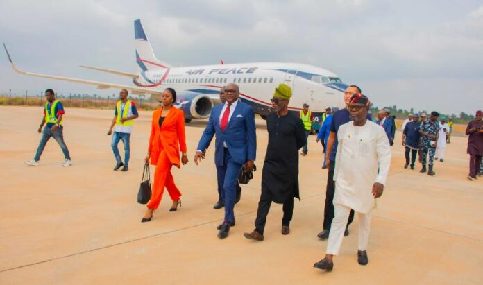Air Peace chairman Allen Onyema at Ekiti airport
