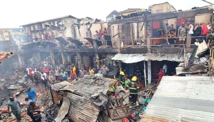 Ladipo market fire