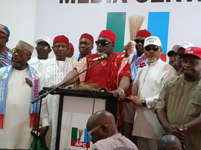 Obiora Okonkwo at APC secretariat in Abuja