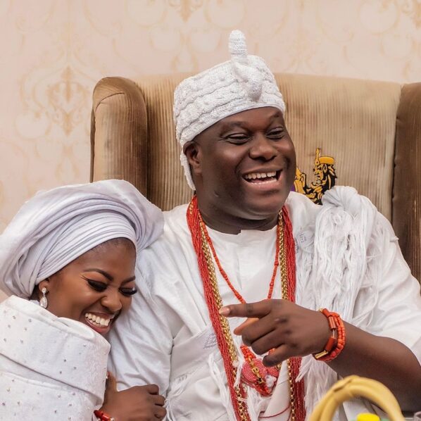 Ooni of Ife Oba Adeyeye Ogunwusi and Olori Ashley