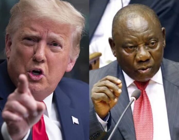 Land-confiscation-claims. Trump-and-Ramaphosa