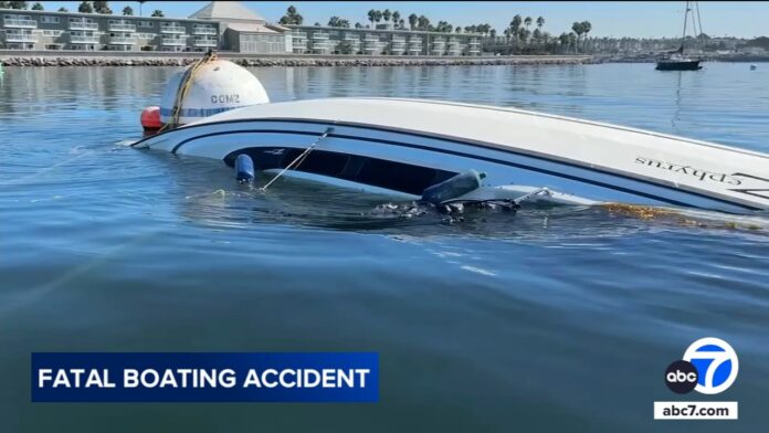 Speedboats collide