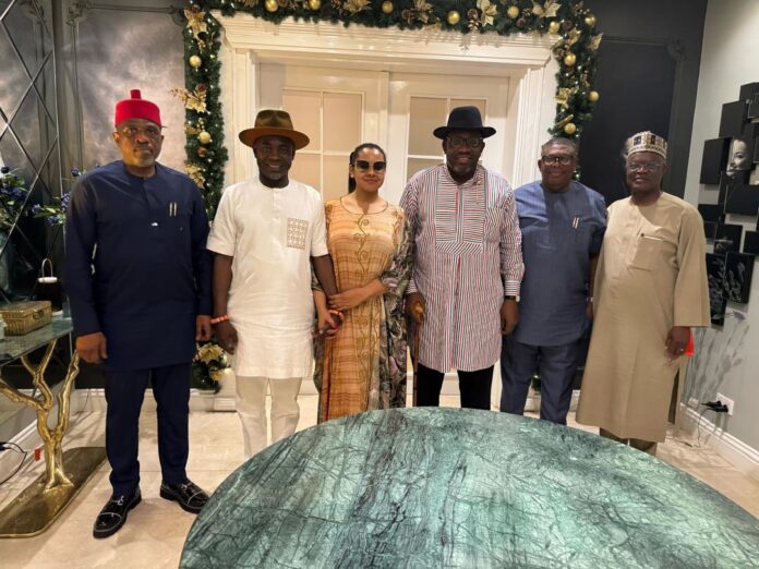 Dickson and other senators visiting Natasha Akpoti