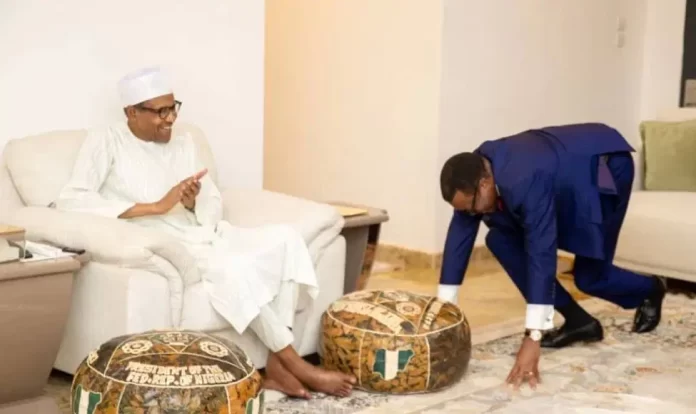 ‘Thank you sir, you stood by me in difficult times,’ Akinwumi Adesina tells Buhari