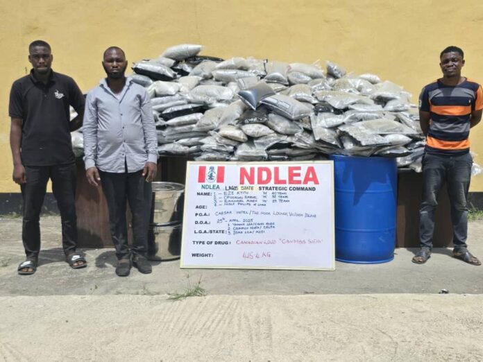 NDLEA-storms-Lagos-hotel. Eze-Ayitu-and-other suspects