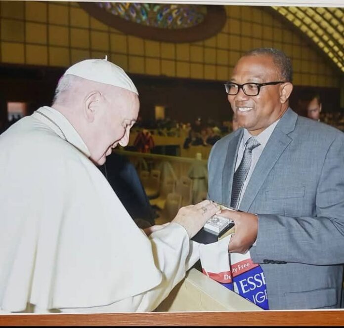 Peter Obi and Pope Francis