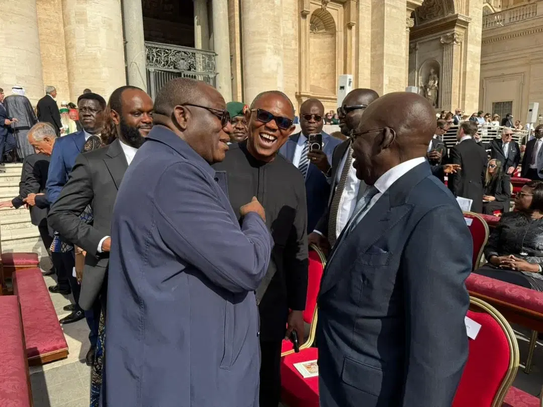 Obi exchanges warm greetings with Tinubu at Pope Leo XIV’s inauguration