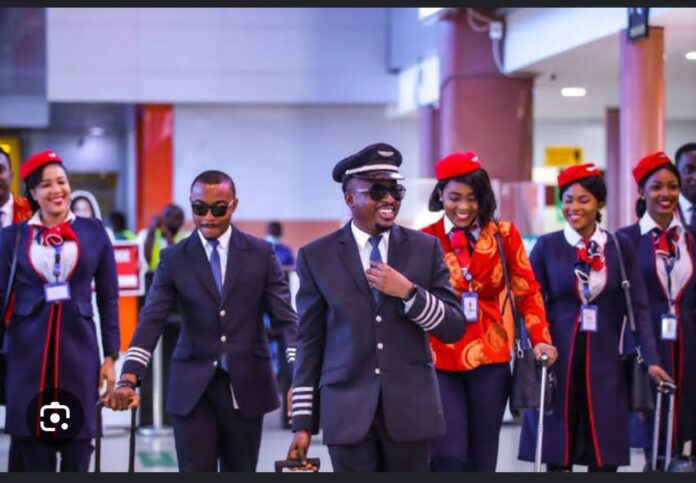 Managing-passengers. Air-Peace-Crew
