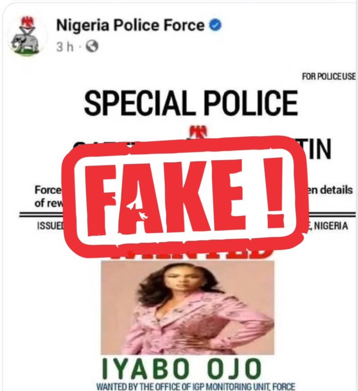 Iyabo Ojo viral poster