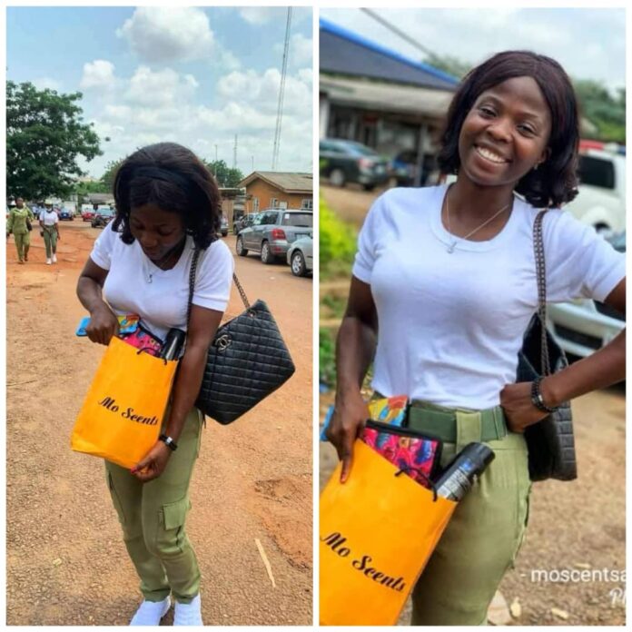 Morenike-Fadipe. Morenike-in-her-NYSC-days