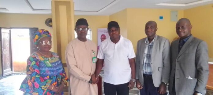 Prof Atungwu and others during the visit