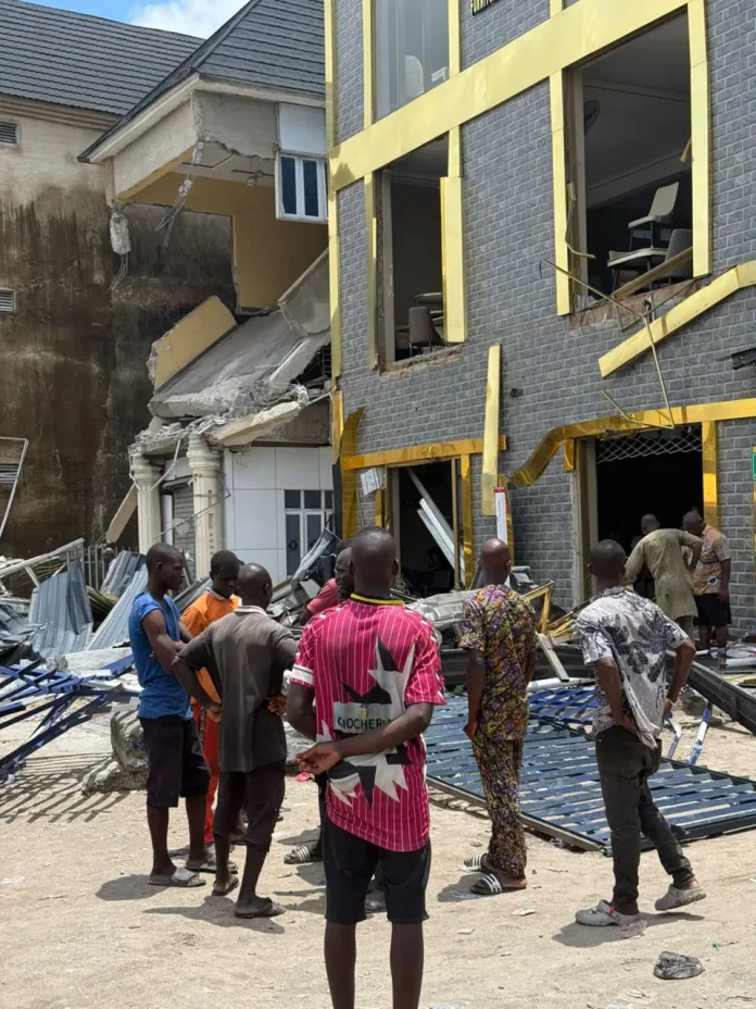 PHOTOS: Lagos Govt demolishes buildings at Trade Fair Plaza