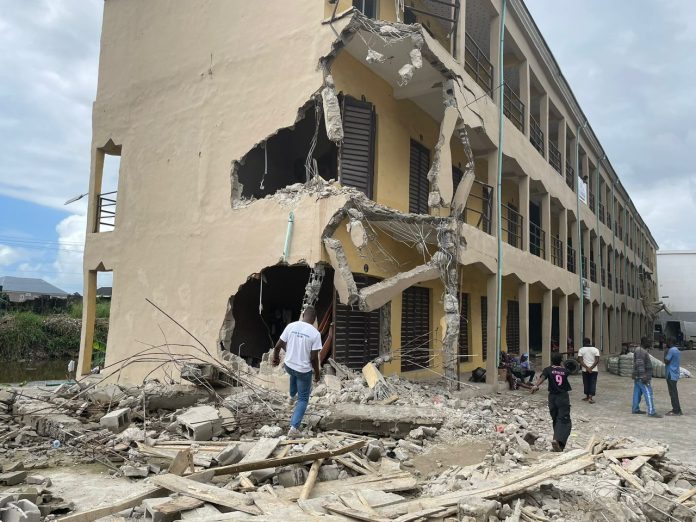Traders protest demolition at Lagos Trade Fair Complex