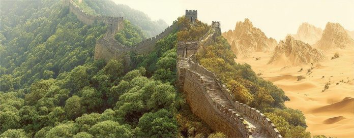 Great Wall of China of trees