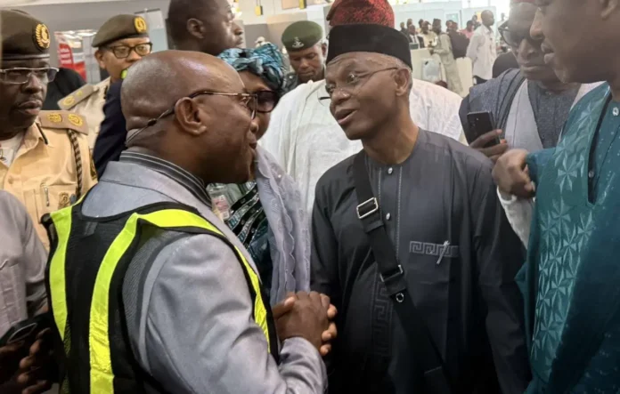 El-Rufai at abuja airport