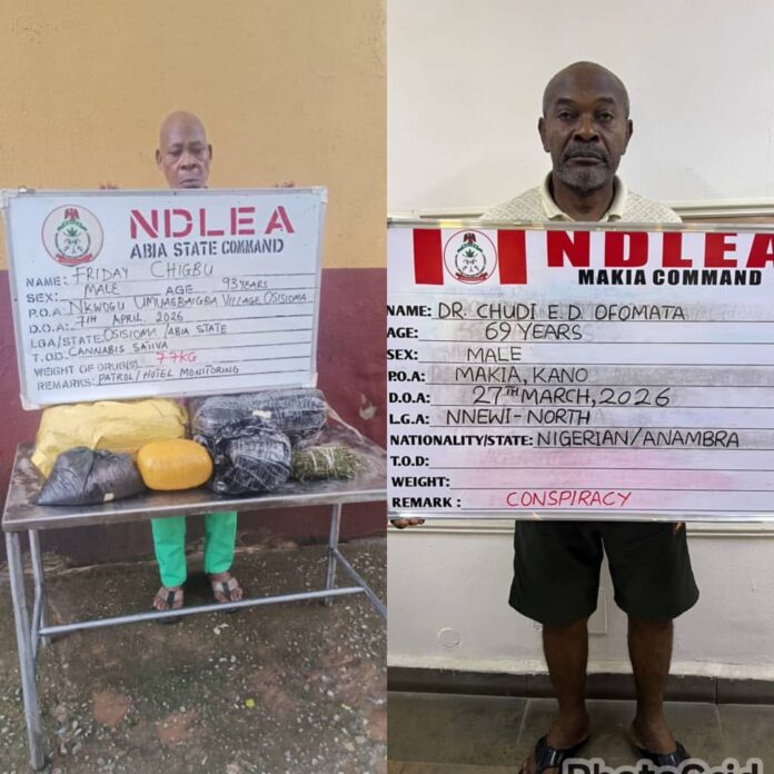 NDLEA-arrests. Chigbu-and-Ofomata