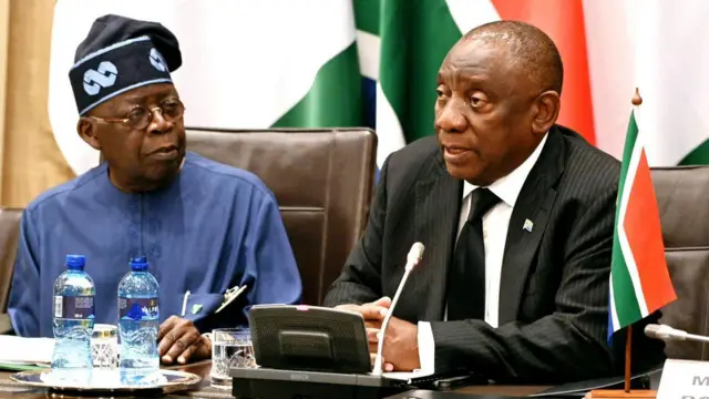 Xenophobic-attacks. Tinubu-and-Ramaphosa