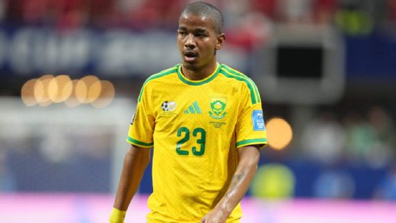 featured in all three group games for South Africa at the World Cup