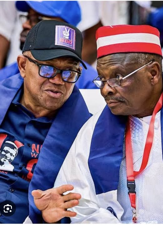 Obi (L) and Kwankwaso at NDC event For-Obi. Obi-and-Kwankwaso